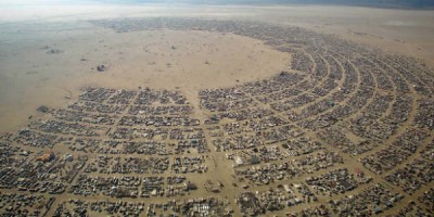 Sextíu þúsund manns sækja nú Burning Man hátíðina í eyðimörkinni í Nevada