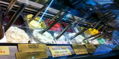 Góður er ítalski gelatóinn en tæpur fimm þúsund kall fyrir eina kúlu helst til gróft samt. Mynd Doc Searls