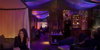 Ekki amaleg aðstaðan hér í reykherbergi Marriott hótelsins í Berlín. Fleiri og fleiri betri hótel bjóða gestum sínum ekki upp á að þvælast út til að fá sér smók