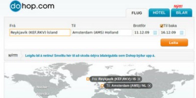 Fátt á óvart við vinsældalista Dohop árið 2012