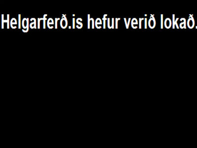 Góður Íslenskur ferðavefur farinn yfir móðuna miklu.