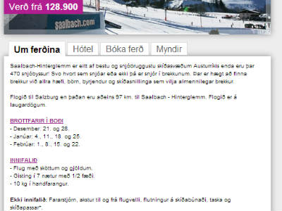 Skíðaferðir Wow Air eru lítið annað en flug og gisting