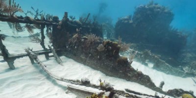Hluti flaks Mary Celeste undan Bermúda sem er hægt að skoða eftir hentugleika með götusýn Google