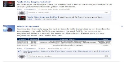 Einn og hálfur dagur síðan brýnt erindi birtist á fésbókarvef Icelandair. Enn ekkert svar einum og hálfum degi síðar.