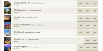 Flugfélagið Norwegian listar lægsta verð til allra sinna áfangastaða ár fram í tímann. Það er góð þjónusta.