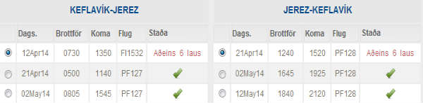 Ekki úr miklu að moða hjá Heimsferðum heldur