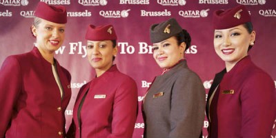Bros sem sennilega ristir ekki djúpt ef marka má þann aðbúnað sem starfsfólk Qatar þarf að búa við. Mynd Brussel Airport