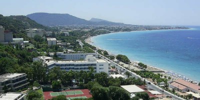 Tuttugu kílómetrum frá Rhodos borg á eynni Rhodos er Ixia. Mynd ettlz