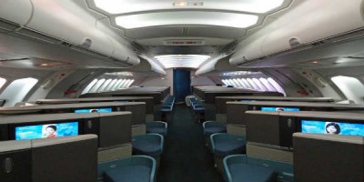 Viðskiptafarrými Cathay er ekkert slor. Mynd Luke Lai