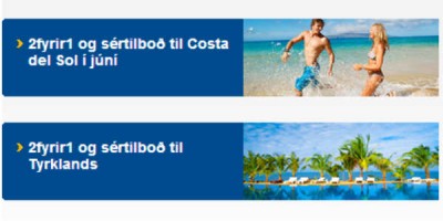 Tilboðssíða Heimsferða er óvenju full af tilboðum út í heim. skjáskot