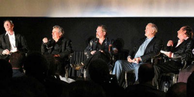 Gamlir hrútar aftur á svið. Monty Python gengið er nú hægt að sjá með eigin augum í London. Mynd Jon Lewis