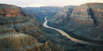 Sennilega er aldrei betra að skoða Miklagljúfur en í þægindum úr þyrlu. Mynd Robin Capper