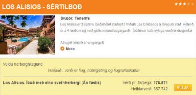 Ferð ÚÚ til sama staðar í sömu tvær vikurnar