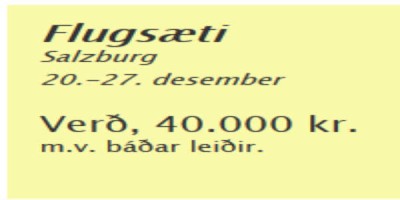 Enginn flaug með Úrval Útsýn til Salzburg á laugardaginn var samkvæmt heimildum Fararheill