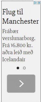 Til Manchester fyrir 16.800? Það er ekki hægt. Ekkert slíkt verð finnst á bókunarvél Icelandair út þetta ár. Skjáskot