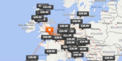 Flug niður í sex þúsund krónur með easyJet en tveir verða að ferðast saman. Skjáskot