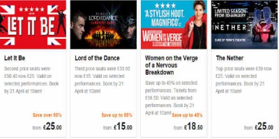 Leikhús á lágmarksverði í London