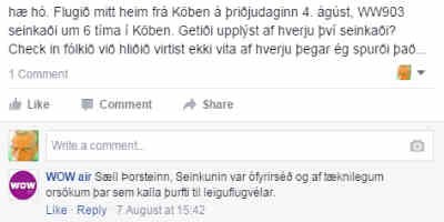 Aðeins mörgum dögum eftir langar tafir fá farþegar minnstu upplýsingar um hlutina. Skjáskot
