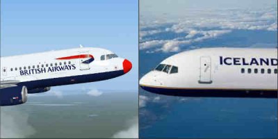 Í fyrsta sinn í langan tíma fær Icelandair samkeppni frá risa sem ekki titlar sig sem lággjaldaflugfélag. Frábært mál. Samsett mynd