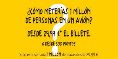Milljón sæti á færibandi á tilboðsverði hjá Vueling