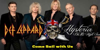 Óhætt er að lofa stuði fyrir aðdáendur Def Leppard í skemmtisiglingu eftir áramót. Mynd Def Leppard