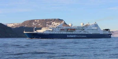 Ágætt skip og dágóður túr frá Hamborg til Reykjavíkur í vor. Mynd Iceland Pro Cruises