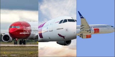 Þrátt fyrir miklu styttra flug krefur Wow Air að lágmarki þess sama og sé flogið frá Noregi. Samsett mynd