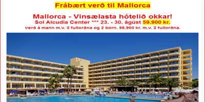 Vikudvöld í Alcudia á töluvert lægra verði nú en var í boði á sérstakri rýmingarsölu fyrr í vikunni...