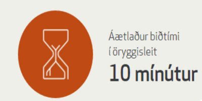 Að nálgast miðnætti en löng og þreytt bið í öryggisgæslunni í Leifsstöö. Skjáskot