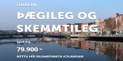 Auglýst lægsta verð á ferð til Dublin finnst hvergi á vef Vita. Það kallast vörusvik á íslensku máli. Skjáskot